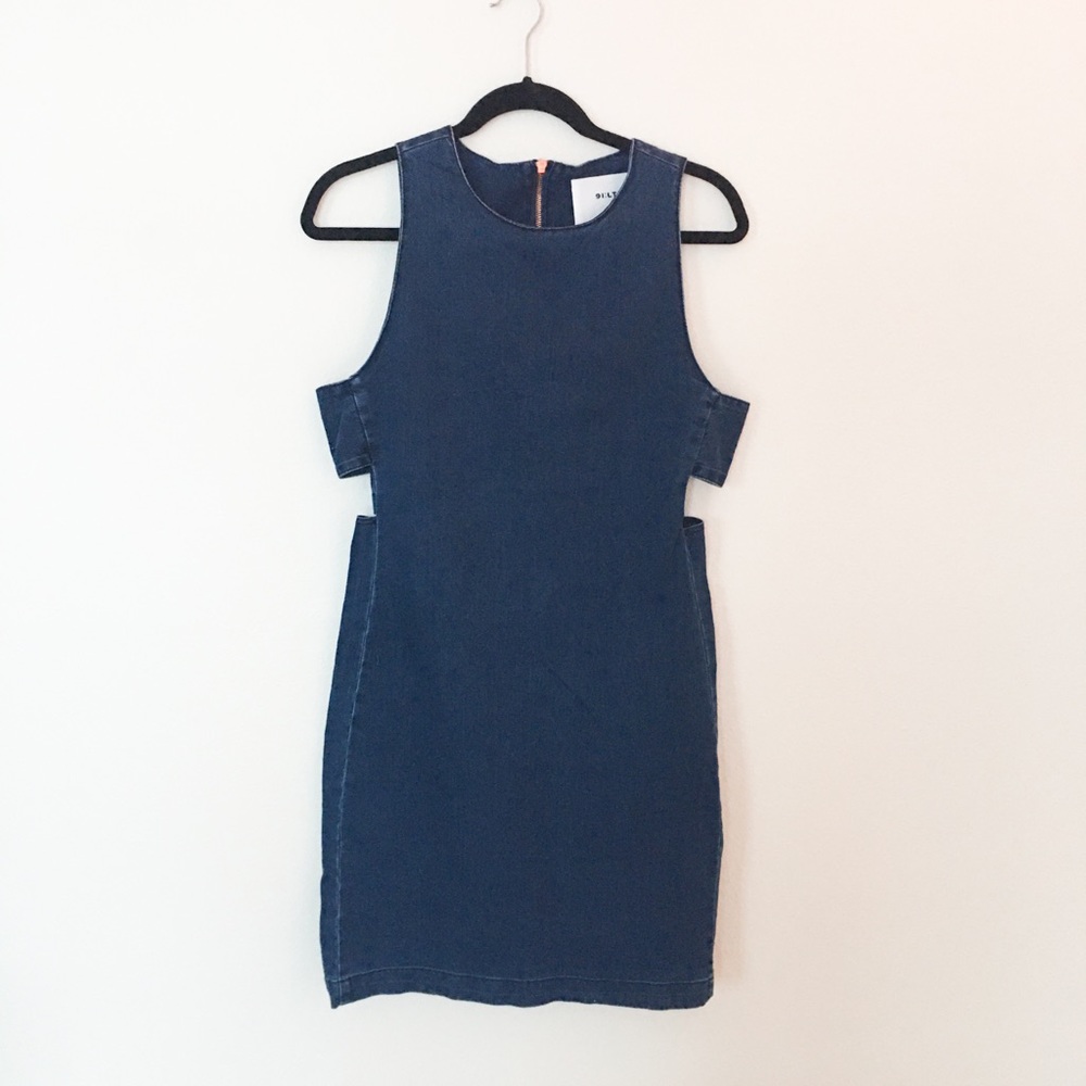 Denim punk dress